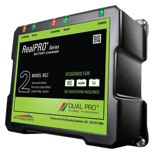 Dual Pro RealPRO Series Battery Charger - 12A - 2-6A-Banks - 12V/24V [RS2] - Suncoast Marine & Auto Supply 