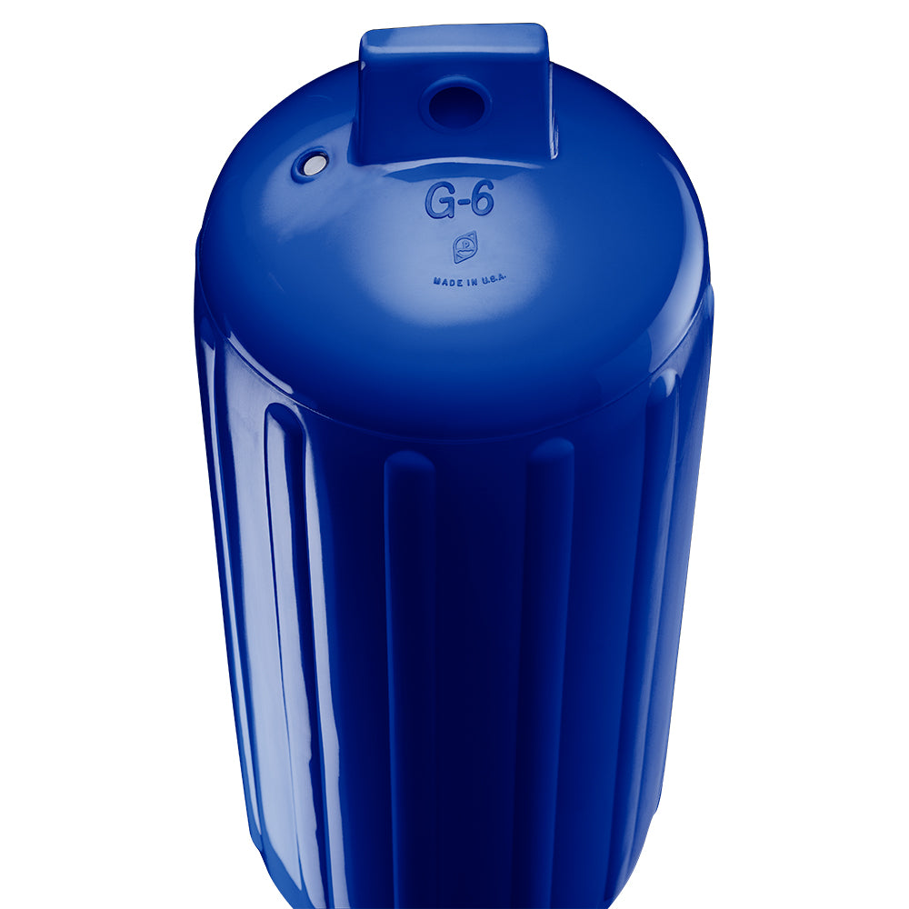 Suncoast Marine and Auto offers Polyform G-6 Twin Eye Fender 11" x 30" - Cobalt Blue w/Adapter [G-6 COBALT BLUE W/AIR ADAPTER]