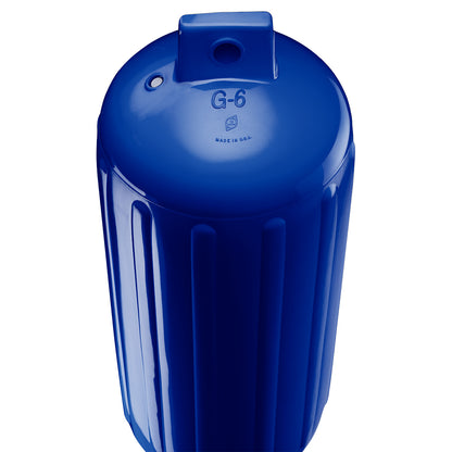 Suncoast Marine and Auto offers Polyform G-6 Twin Eye Fender 11" x 30" - Cobalt Blue w/Adapter [G-6 COBALT BLUE W/AIR ADAPTER]