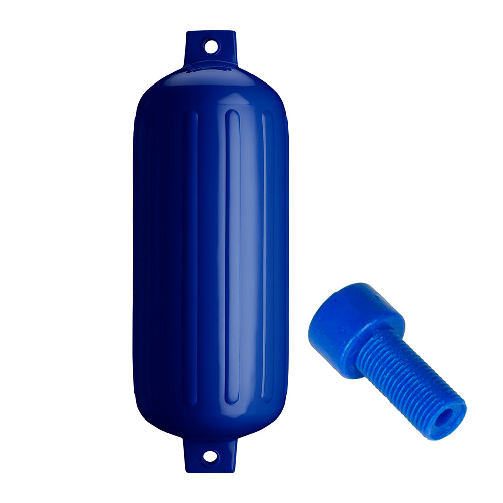 Suncoast Marine and Auto offers Polyform G-6 Twin Eye Fender 11" x 30" - Cobalt Blue w/Adapter [G-6 COBALT BLUE W/AIR ADAPTER]