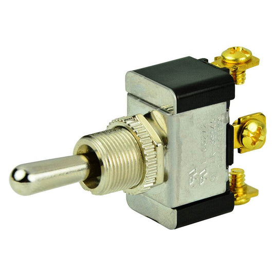 BEP SPDT Chrome Plated Toggle Switch - (ON)/OFF/(ON) [1002004] - Suncoast Marine & Auto Supply 