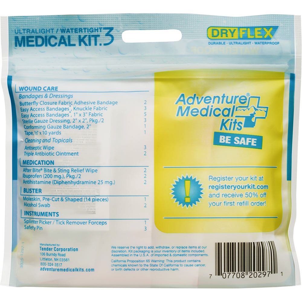 Suncoast Marine and Auto offers Adventure Medical Ultralight/Watertight .3 vo First Aid Kit [0125-0297]