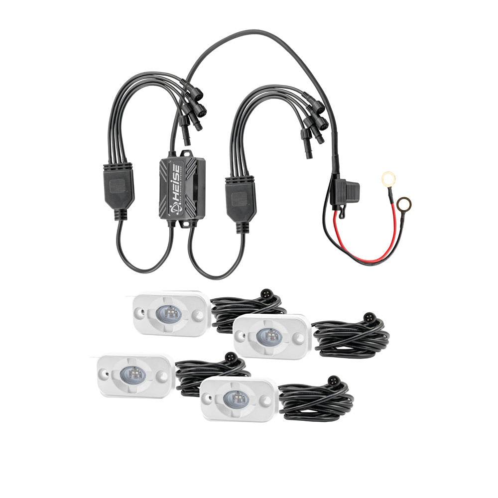 Suncoast Marine and Auto offers HEISE RBG Accent Light Kit - 4 Pack [HE-4MLRGBK]