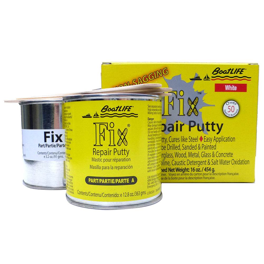 Suncoast Marine and Auto offers BoatLIFE Fix Repair Putty - 16oz - White (1196)