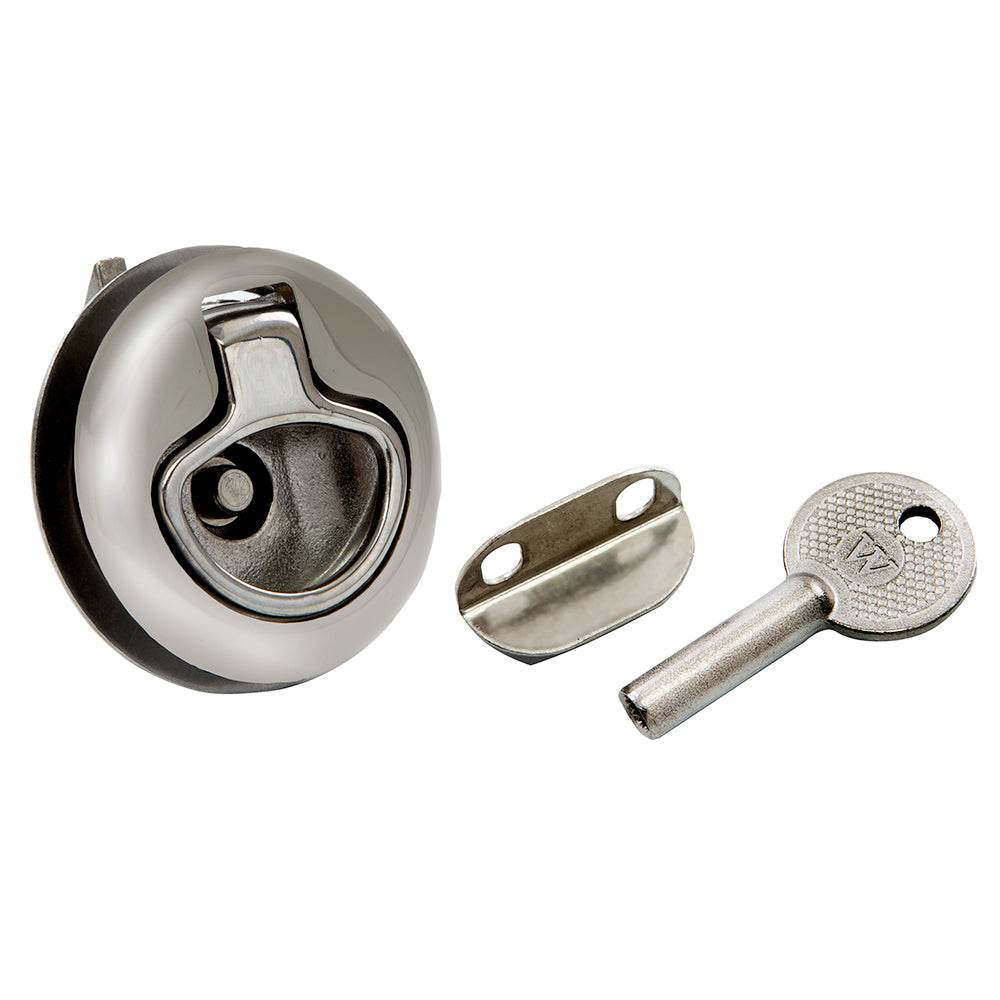Suncoast Marine and Auto offers Whitecap Mini Slam Latch Stainless Steel Locking Pull Ring [6138C]