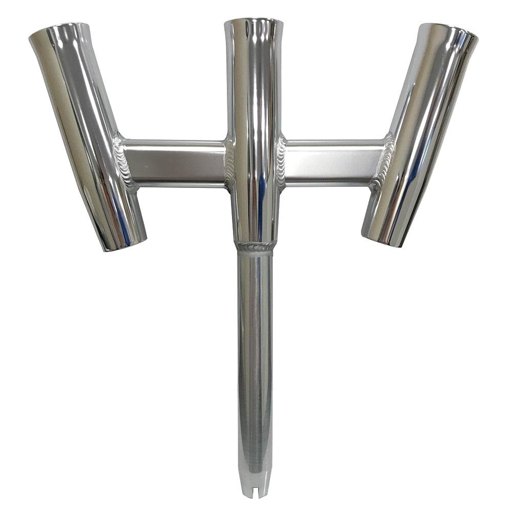 Tigress GS Trident Rod Holder - Straight Butt - Polished Alumunim [88160-1] - Suncoast Marine & Auto Supply 