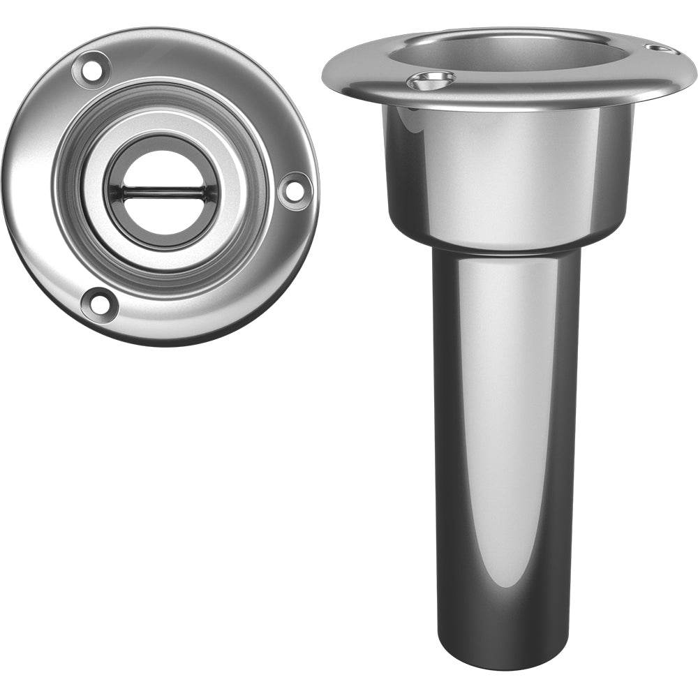Mate Series Stainless Steel 0 Rod Cup Holder - Open - Round Top [C1000ND] - Suncoast Marine & Auto Supply 