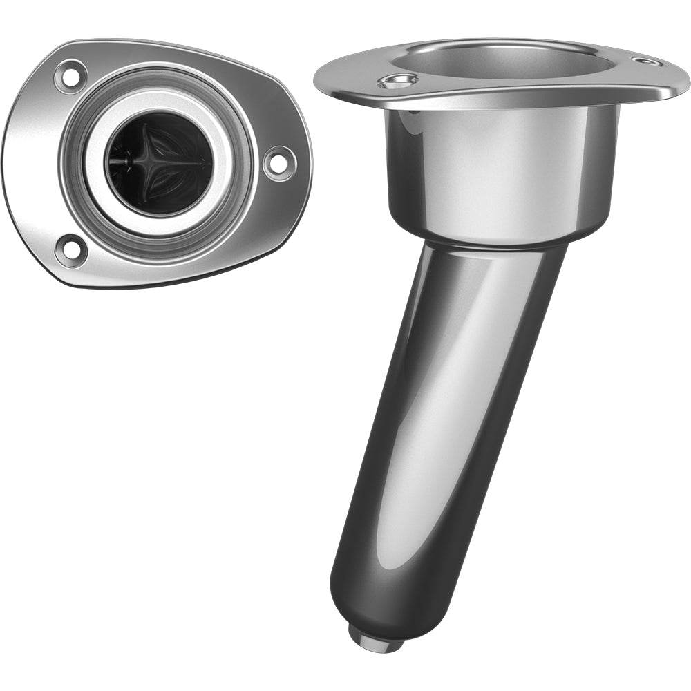 Mate Series Stainless Steel 15 Rod Cup Holder - Drain - Oval Top [C2015D] - Suncoast Marine & Auto Supply 