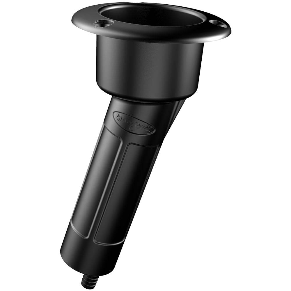 Mate Series Plastic 15 Rod Cup Holder - Drain - Round Top - Black [P1015DB] - Suncoast Marine & Auto Supply 