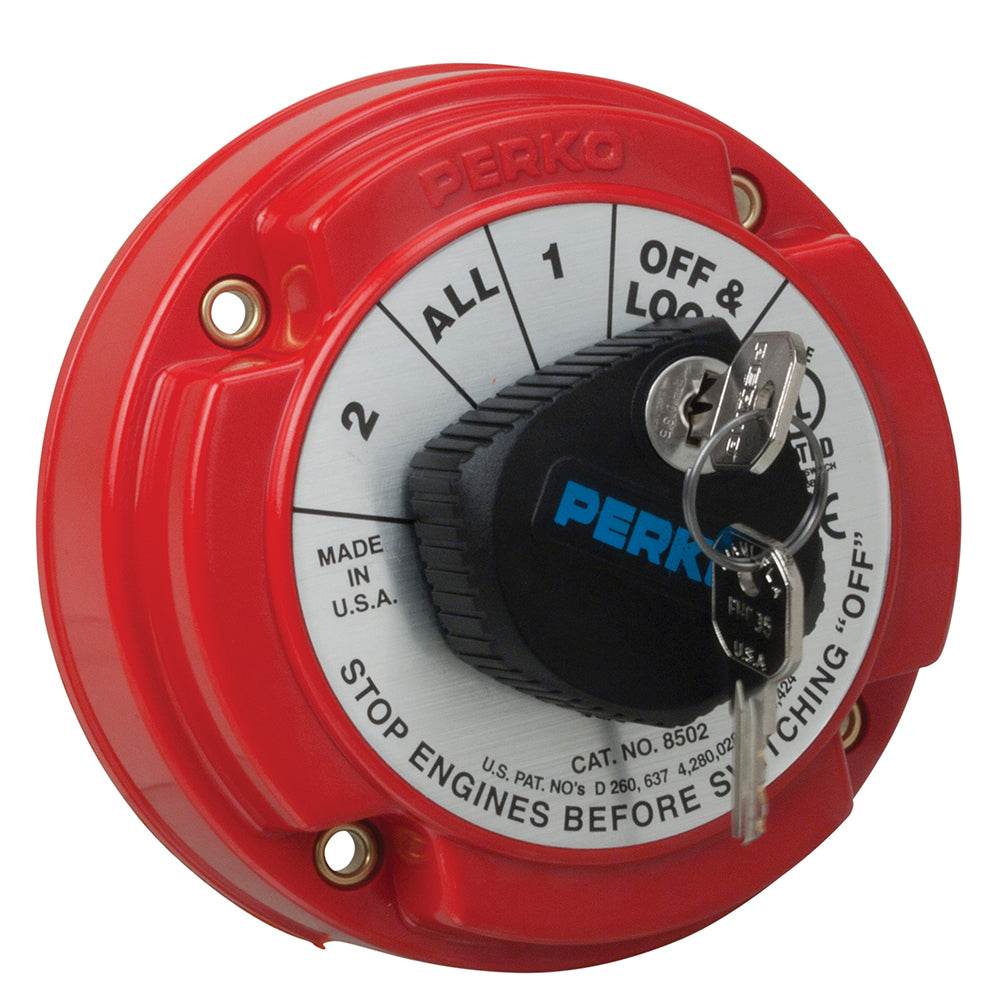 Perko Medium Duty Battery Selector Switch w/Key Lock [8502DP] - Suncoast Marine & Auto Supply 