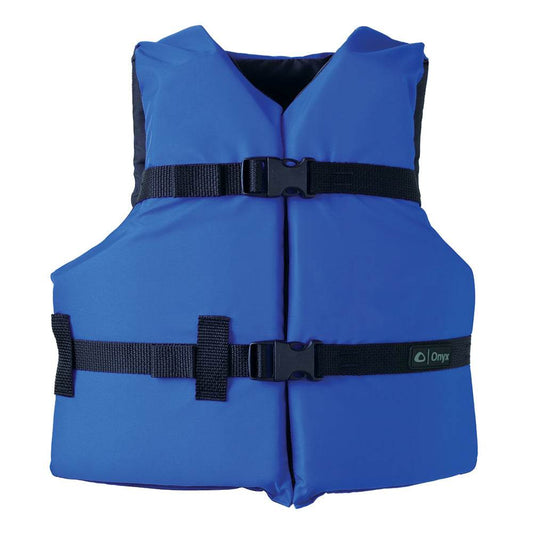 Suncoast Marine and Auto offers Onyx Nylon General Purpose Life Jacket - Youth 50-90lbs - Blue [103000-500-002-12]