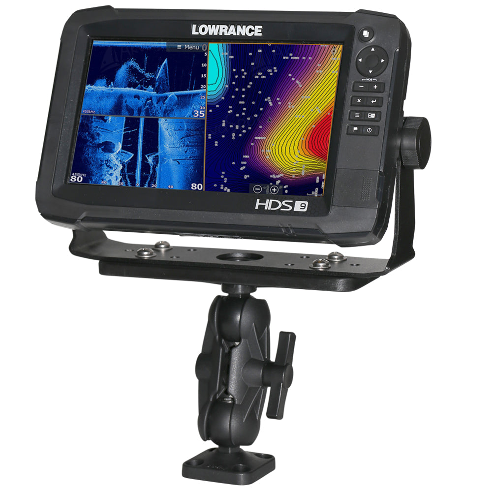 Suncoast Marine and Auto offers Scotty 163 1.5" Ball Mount w/Fishfinder Universal Mounting Plate [0163]