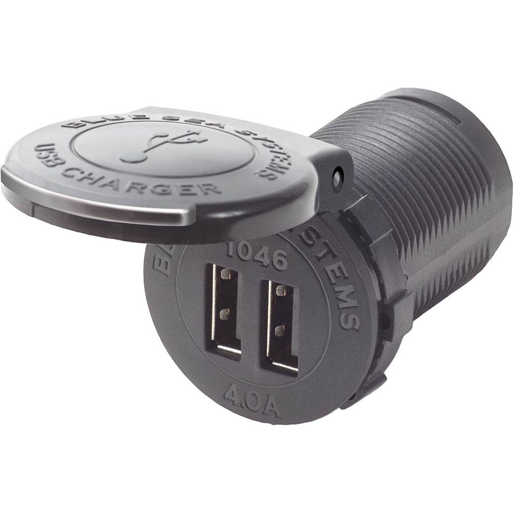 Blue Sea 1046 48V Dual USB Charger Socket Mount [1046] - Suncoast Marine & Auto Supply 