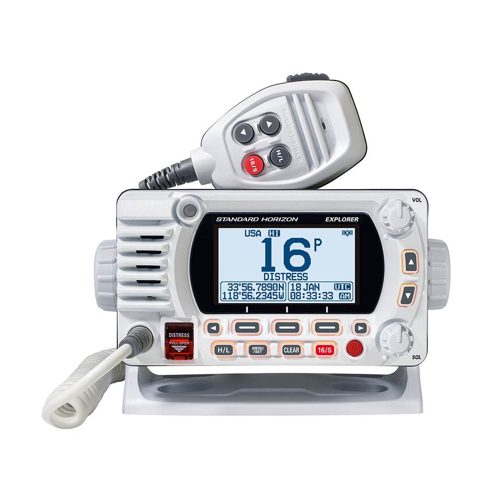 Standard Horizon GX1800G Fixed Mount VHF w/GPS - White [GX1800GW] - Suncoast Marine & Auto Supply 