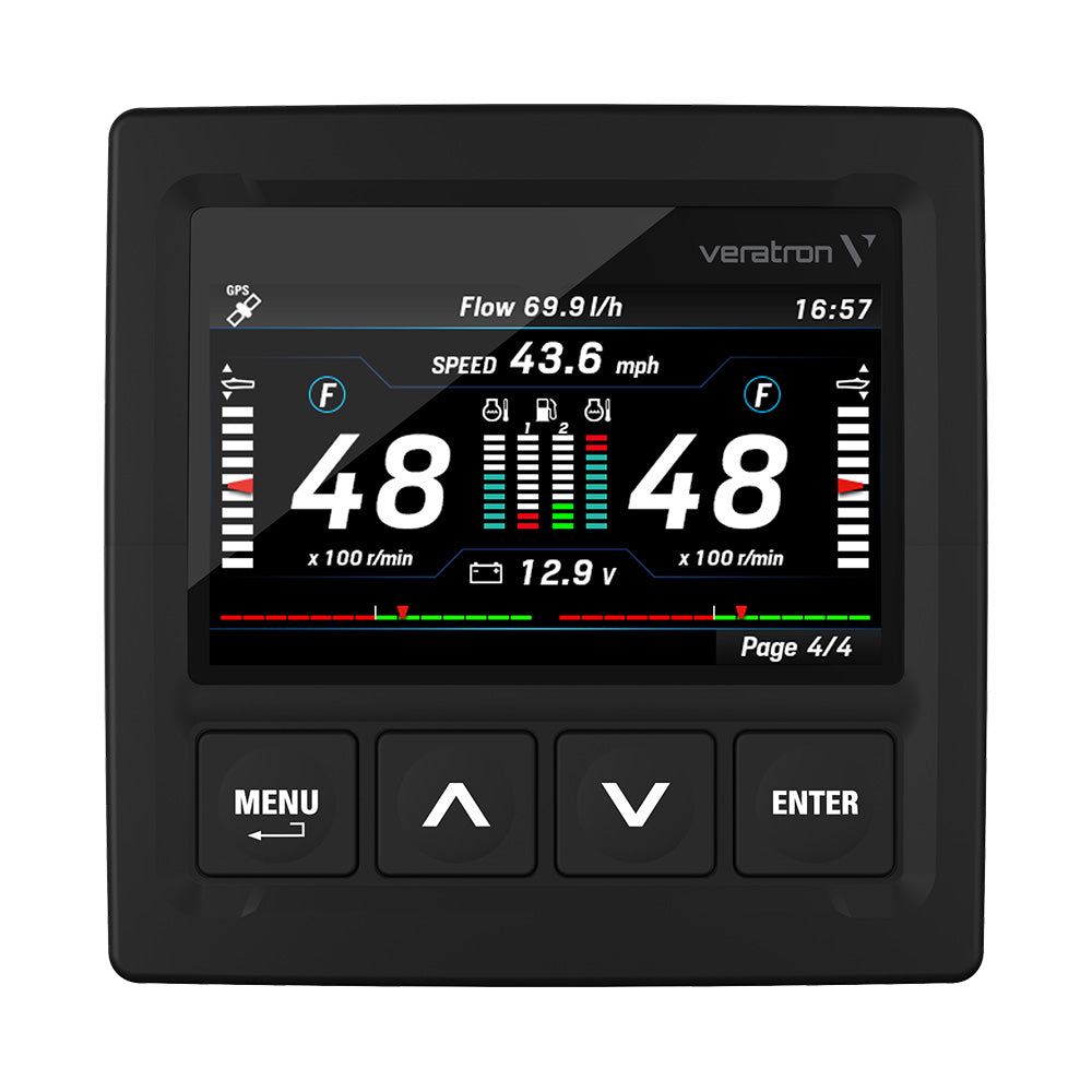 Suncoast Marine and Auto offers Veratron OceanLink 4.3" NMEA 2000 Certified TFT Gateway - Black [A2C1352150001]