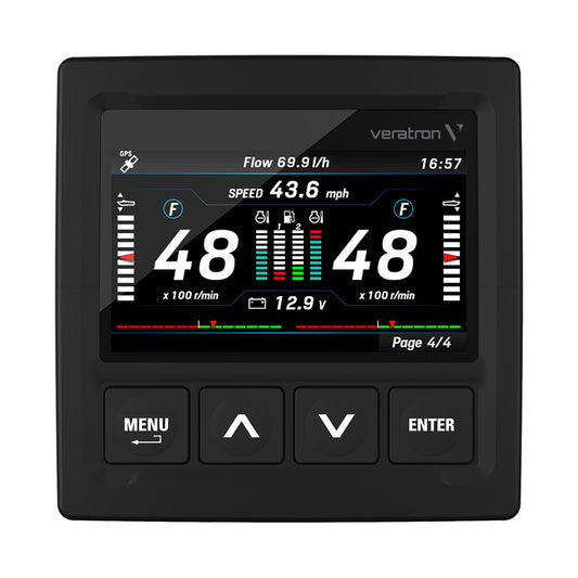 Suncoast Marine and Auto offers Veratron OceanLink 4.3" NMEA 2000 Certified TFT Gateway - Black [A2C1352150001]