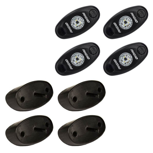 Suncoast Marine and Auto offers RIGID Industries A-Series Rock Light Kit - 4 Red Lights - Black [400213]