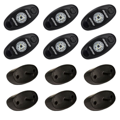 Suncoast Marine and Auto offers RIGID Industries A-Series Rock Light Kit - 6 Red Lights - Black [400263]