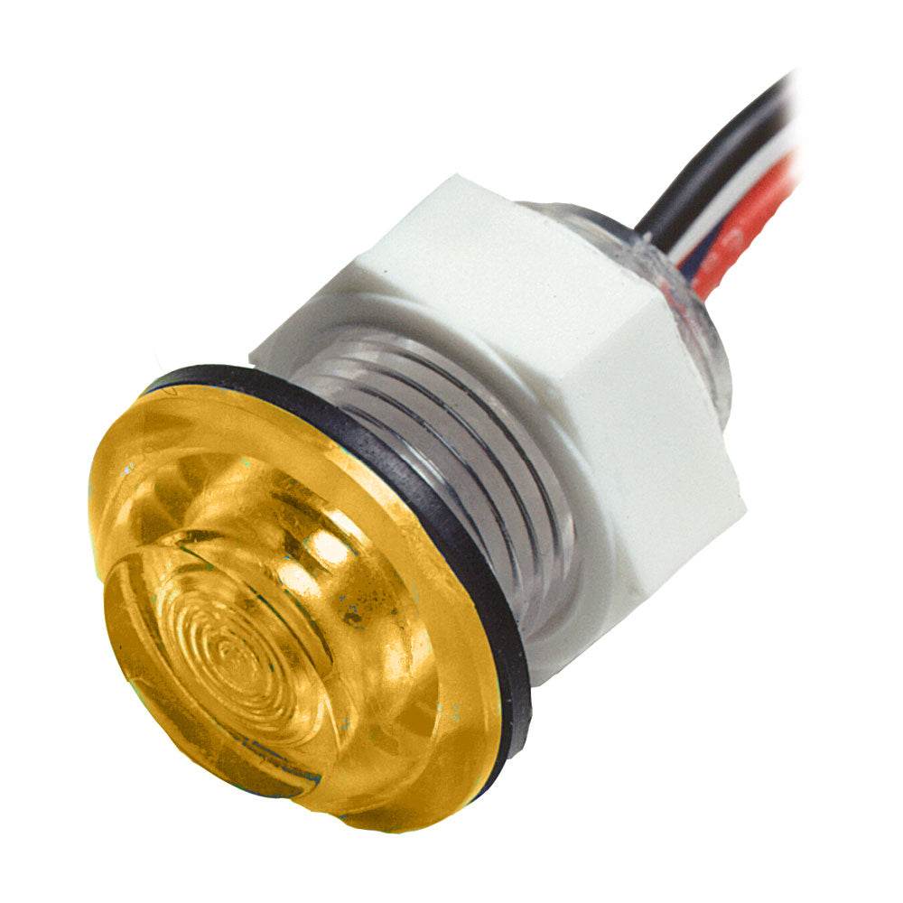 Suncoast Marine and Auto offers Innovative Lighting LED Bulkhead Livewell Light Flush Mount - Amber [011-1500-7]