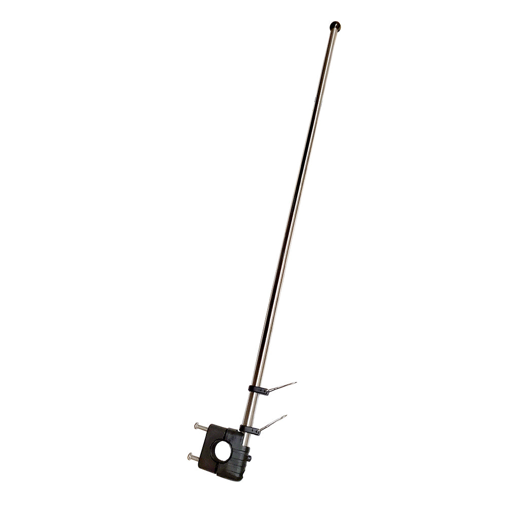 Suncoast Marine and Auto offers Sea-Dog Stainless Steel Rail Mount Flagpole - 30" [327124-1]