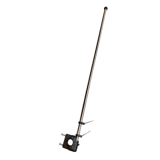 Suncoast Marine and Auto offers Sea-Dog Stainless Steel Rail Mount Flagpole - 30" [327124-1]