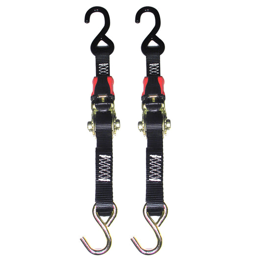 Suncoast Marine and Auto offers Rod Saver Rubber Ratchet Tie-Down - 1" x 4 - Pair [RTD4]