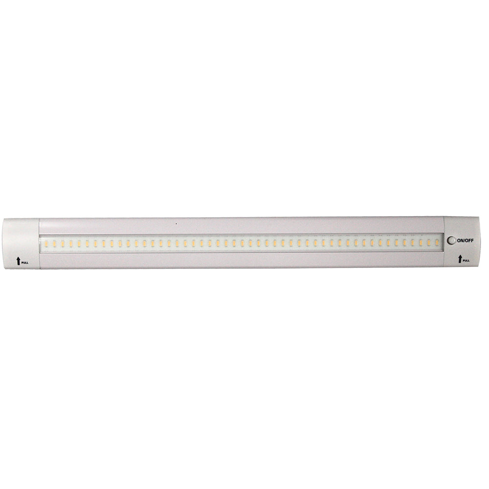 Suncoast Marine and Auto offers Lunasea 12" Adjustable Angle LED Light Bar - w/Push Button Switch - 12VDC - Warm White [LLB-32KW-01-M0]
