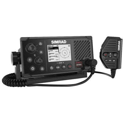 Suncoast Marine and Auto offers Simrad RS40-B VHF Radio w/Class B AIS Transceiver Internal GPS [000-14473-001] The RS40-B has a Class B AIS transceiver, built-in GPS, removable mic, and can connect up to two wireless handsets. It also has Class D DSC approval.