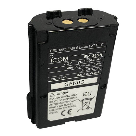Icom Li-Ion Battery f/M72 M73 [BP245H] - Suncoast Marine & Auto Supply 