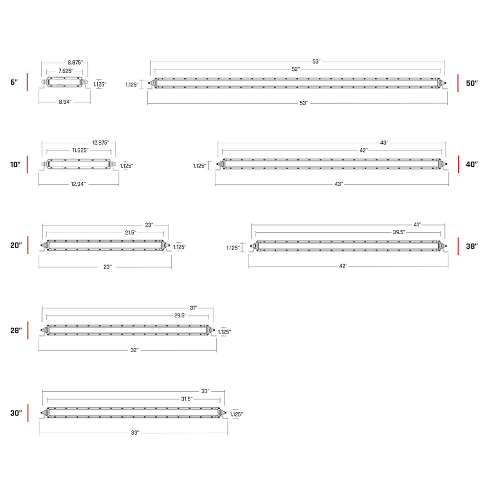Suncoast Marine and Auto offers RIGID Industries SR-Series PRO 6" Lightbar - Diffused LED - Black Housing [906513]