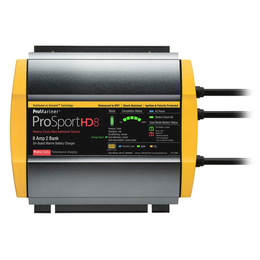 ProMariner ProSportHD 8 Gen 4 - 8 Amp - 2 Bank Battery Charger [44008] - Suncoast Marine & Auto Supply 