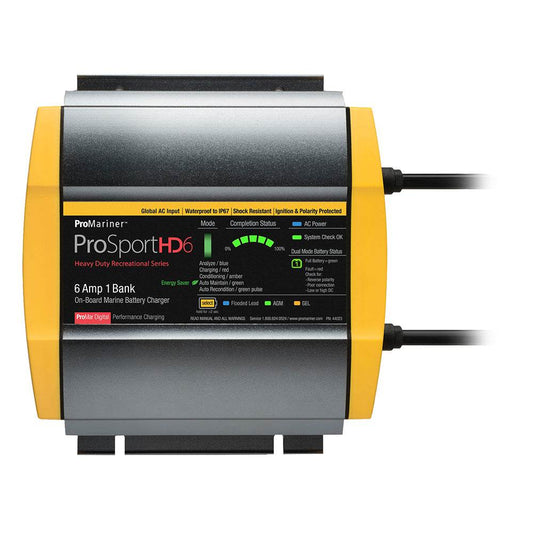 ProMariner ProSportHD 6 Global Gen 4 - 6 Amp - 1 Bank Battery Charger [44023] - Suncoast Marine & Auto Supply 