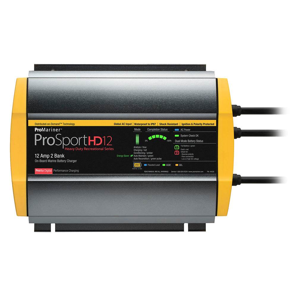 ProMariner ProSportHD 12 Global Gen 4 - 12 Amp - 2 Bank Battery Charger [44026] - Suncoast Marine & Auto Supply 
