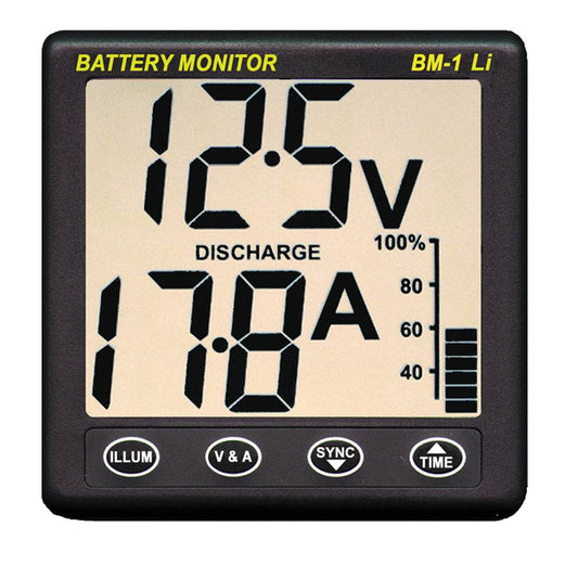 Clipper BM-1 LI Battery Monitor f/12V Lithium [BM-1 LI] - Suncoast Marine & Auto Supply 