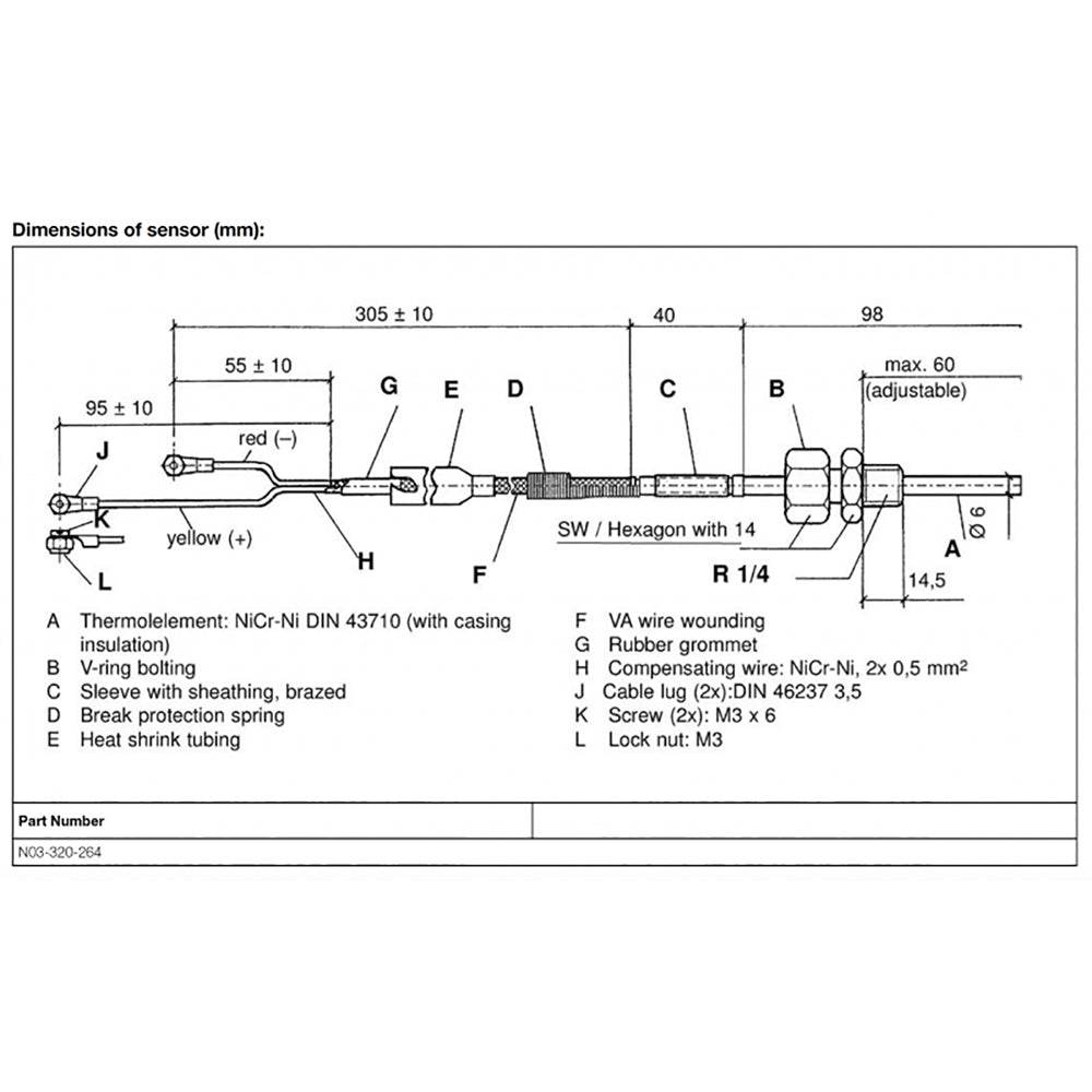 Veratron Pyrometer Sensor - 100-900C/250-1650F [N03-320-264] - Suncoast Marine & Auto Supply 