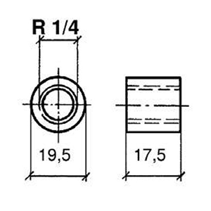Veratron Pyrometer Sensor Threaded Bushing f/Welding to Manifold f/Thermocoupler Element [N03-320-266] - Suncoast Marine & Auto Supply 