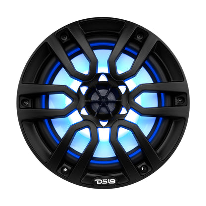 Suncoast Marine and Auto offers DS18 HYDRO 8" 2-Way Marine Speakers w/RGB LED Lights 375W - Matte Black [NXL-8BK]