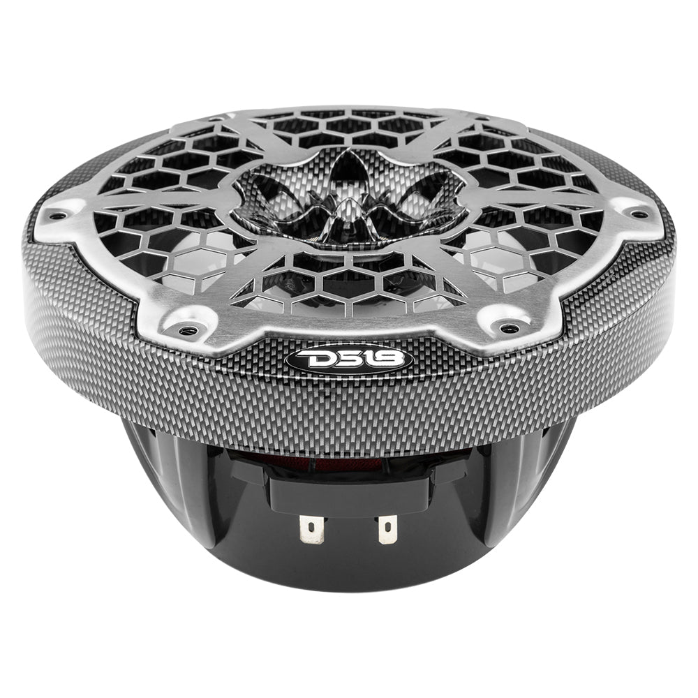 Suncoast Marine and Auto offers DS18 HYDRO 6.5" 2-Way Marine Speakers w/RGB LED Lights 300W - Black Carbon Fiber [CF-65]