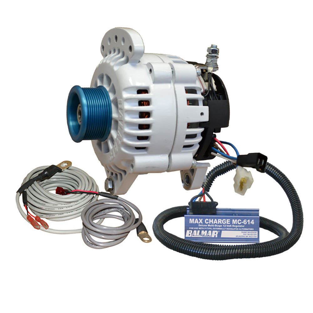 Suncoast Marine and Auto offers Balmar Alternator 120 AMP Kit 120V 3.15" Dual Foot Saddle J10 Pulley Regulator Temp Sensor [60-YP-MC-120-J10]