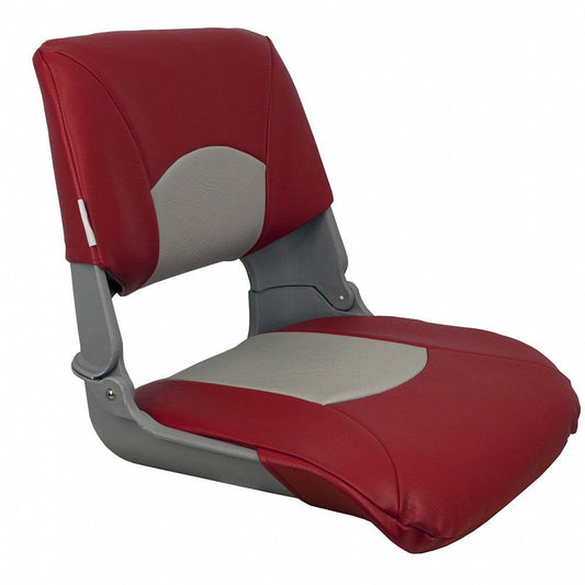 Suncoast Marine and Auto offers Springfield Skipper Standard Seat Fold Down - Grey/Red [1061018]