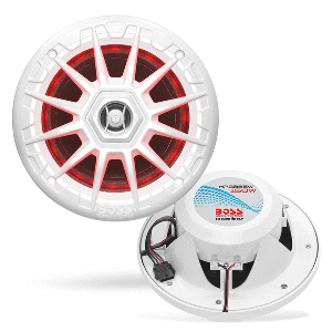 Suncoast Marine and Auto offers Boss Audio MRGB55W 5.25" Marine Speakers w/RGB Lighting - White [MRGB55W]
