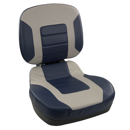 Suncoast Marine and Auto offers Springfield Fish Pro II Low Back Folding Seat - Navy/Grey [1041519]