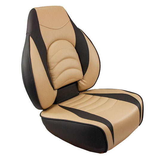 Suncoast Marine and Auto offers Springfield Fish Pro High Back Folding Seat - Charcoal/Tan [1041684-1]