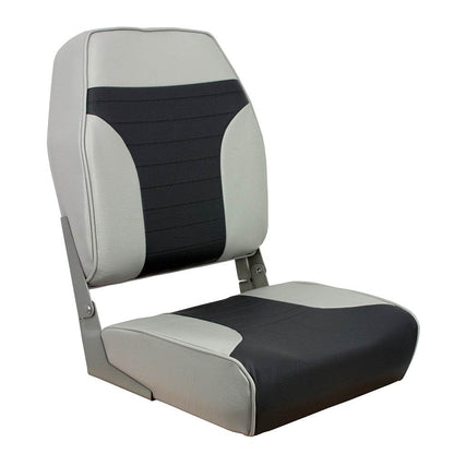 Suncoast Marine and Auto offers Springfield High Back Multi-Color Folding Seat - Grey/Charcoal [1040663]