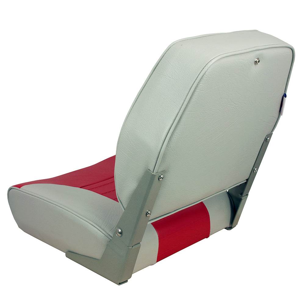 Suncoast Marine and Auto offers Springfield Economy Multi-Color Folding Seat - Grey/Red [1040655]