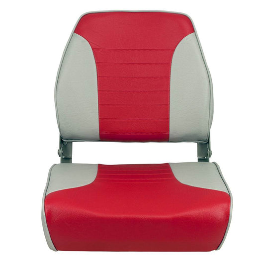 Suncoast Marine and Auto offers Springfield Economy Multi-Color Folding Seat - Grey/Red [1040655]