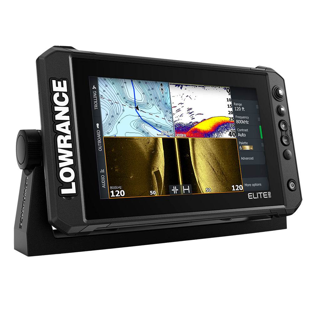 Suncoast Marine Supply offers Lowrance 9" Elite FS 9 Chartplotter/Fishfinder with 3-in-1 Transducer