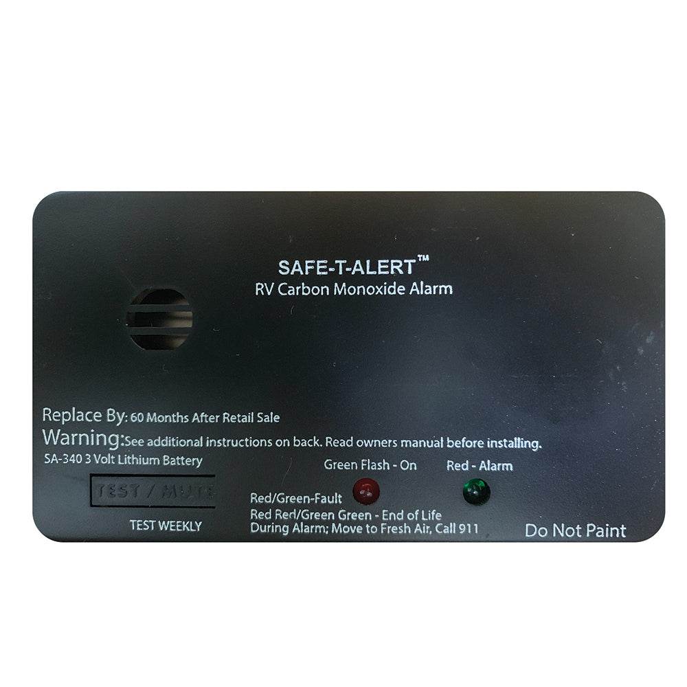 Safe-T-Alert SA-340 Black RV Battery Powered CO Detector - Rectangle [SA-340-BL] - Suncoast Marine & Auto Supply 