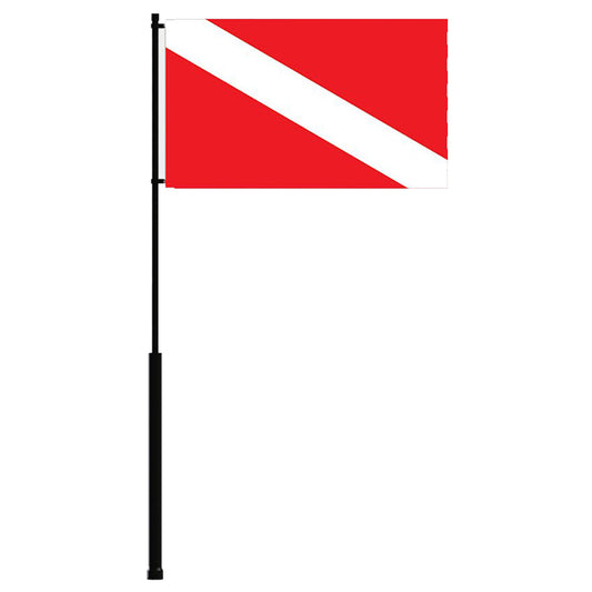 Suncoast Marine and Auto offers Mate Series Flag Pole - 72" w/Dive Flag [FP72DIVE]