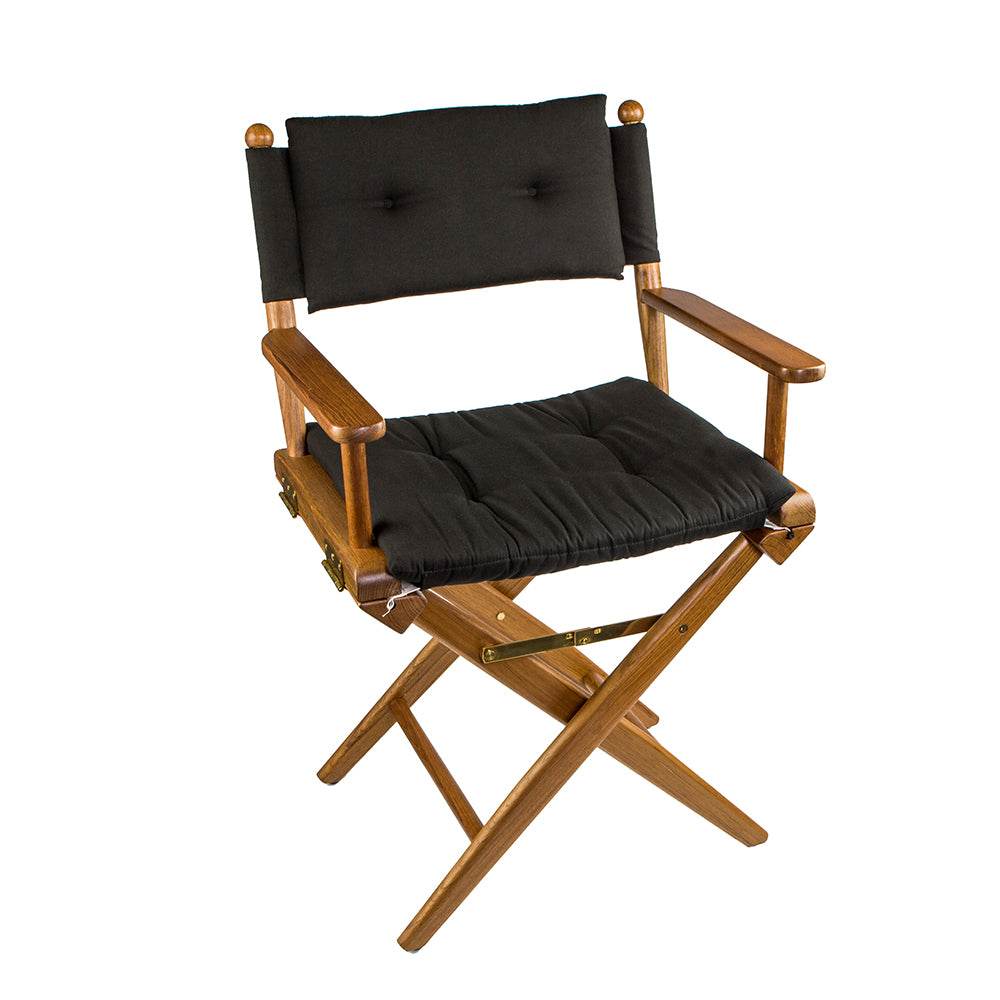 Suncoast Marine and Auto offers Whitecap Directors Chair w/Black Cushion - Teak (61041)